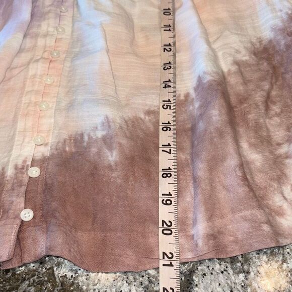 Lucky Brand purple tie dye peasant top shirt babydoll boho Sz S - Picture 10 of 12